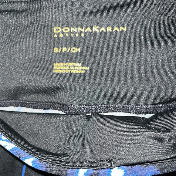 NWOT DKNY size small cropped multicolored exercise pants - Picture 5 of 7